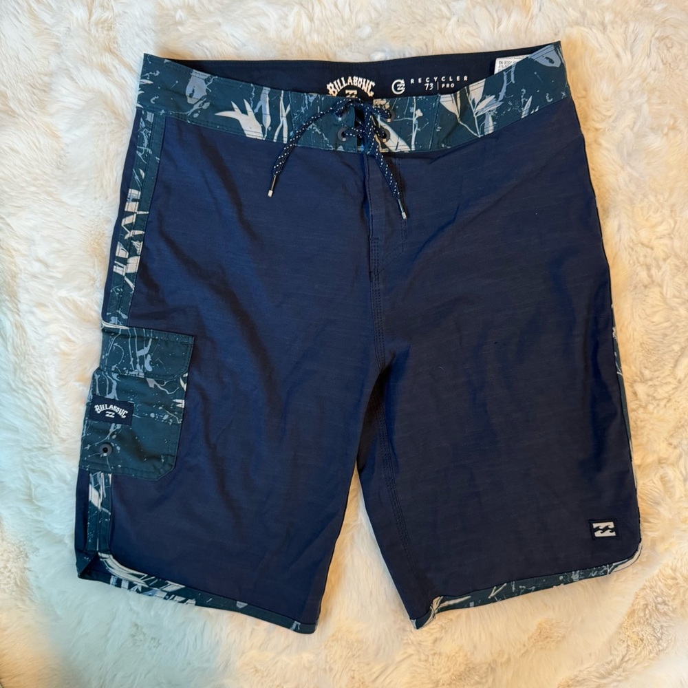 Billabong Recycler 73 Pro Board Shorts Blue Surf Swim Men’s Size 29